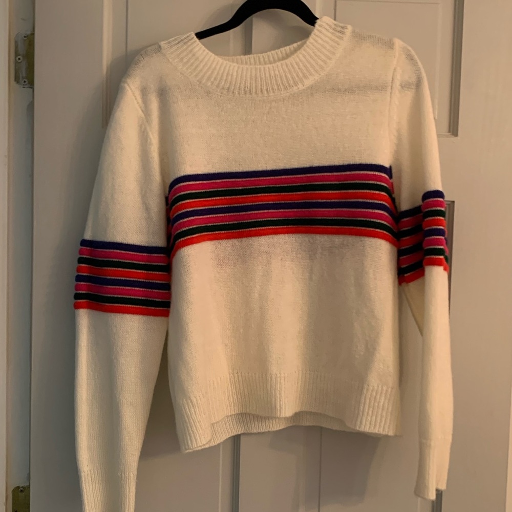 EUC evolutionary sweater with horizontal stripes